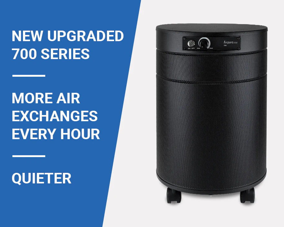 Steel Blue Airpura P700+ Germs, Mold and Chemicals Reduction Air Purifier
