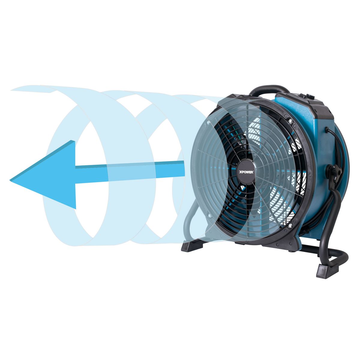 Dark Slate Gray XPOWER FC-420 1/3 HP 3600 CFM 5 Speed Portable High Velocity 18" Commercial Shop Fan Air Circulator