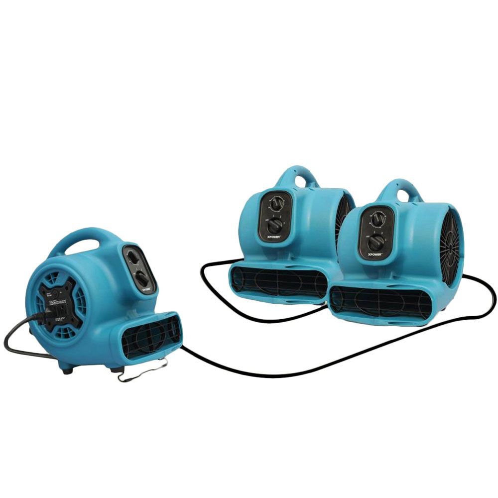 Steel Blue XPOWER P-450AT Freshen Aire 1/3 HP 2000 CFM 3 Speed Scented Air Mover
