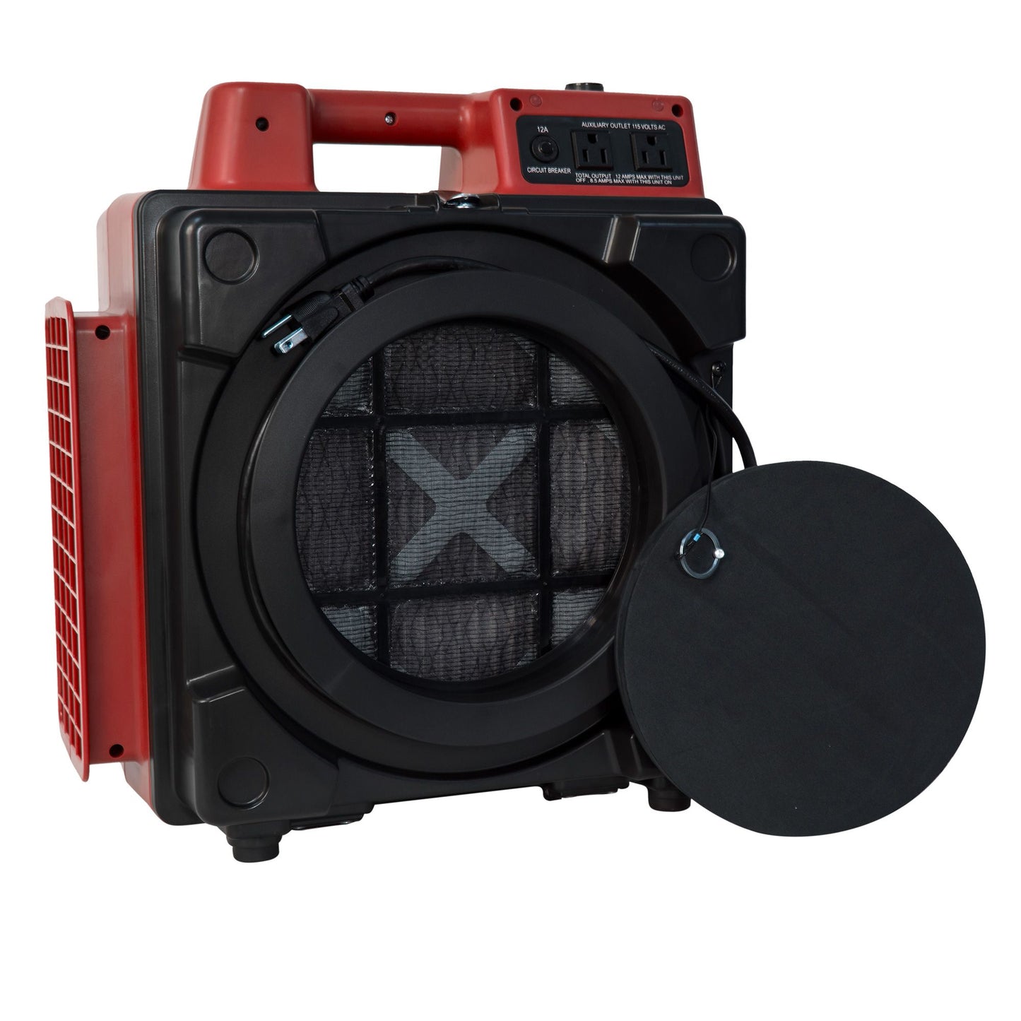 Black XPOWER X-2480A Commercial 3 Stage Filtration HEPA Purifier System