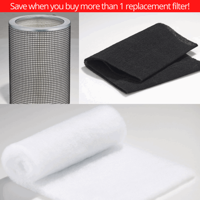 Airpura Replacement Filter Carbon filter Hi-C Weave only + HEPA Filter 600 & prefilter pack Airpura Filter Bundles for H600/H614 #627746008420