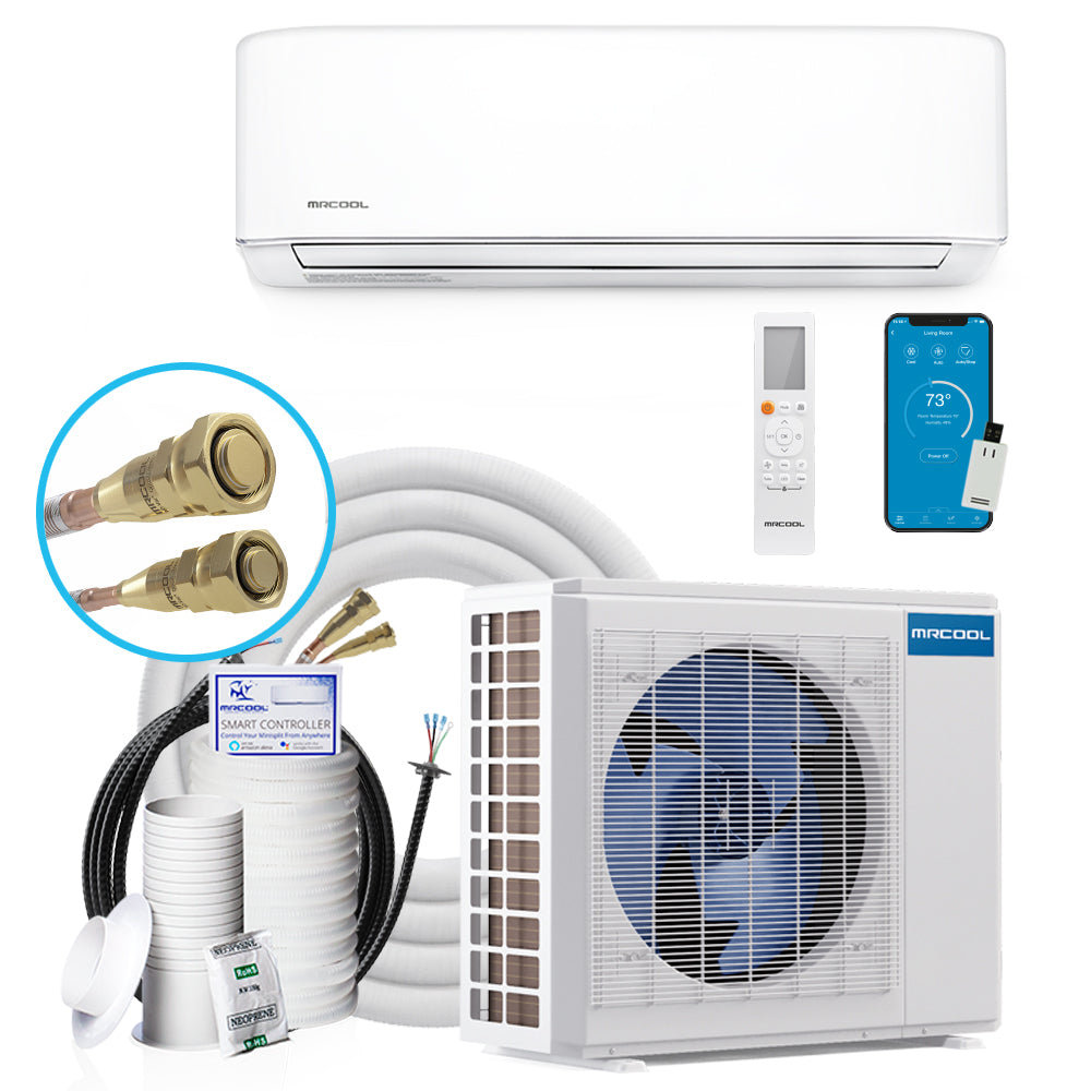 Light Gray MRCOOL® DIY 4th Gen 36k BTU Ductless Mini-Split Heat Pump Complete System - 208-230V/60Hz