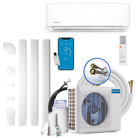 Light Gray MRCOOL® DIY 4th Gen 36k BTU Ductless Mini-Split Heat Pump Complete System - 208-230V/60Hz