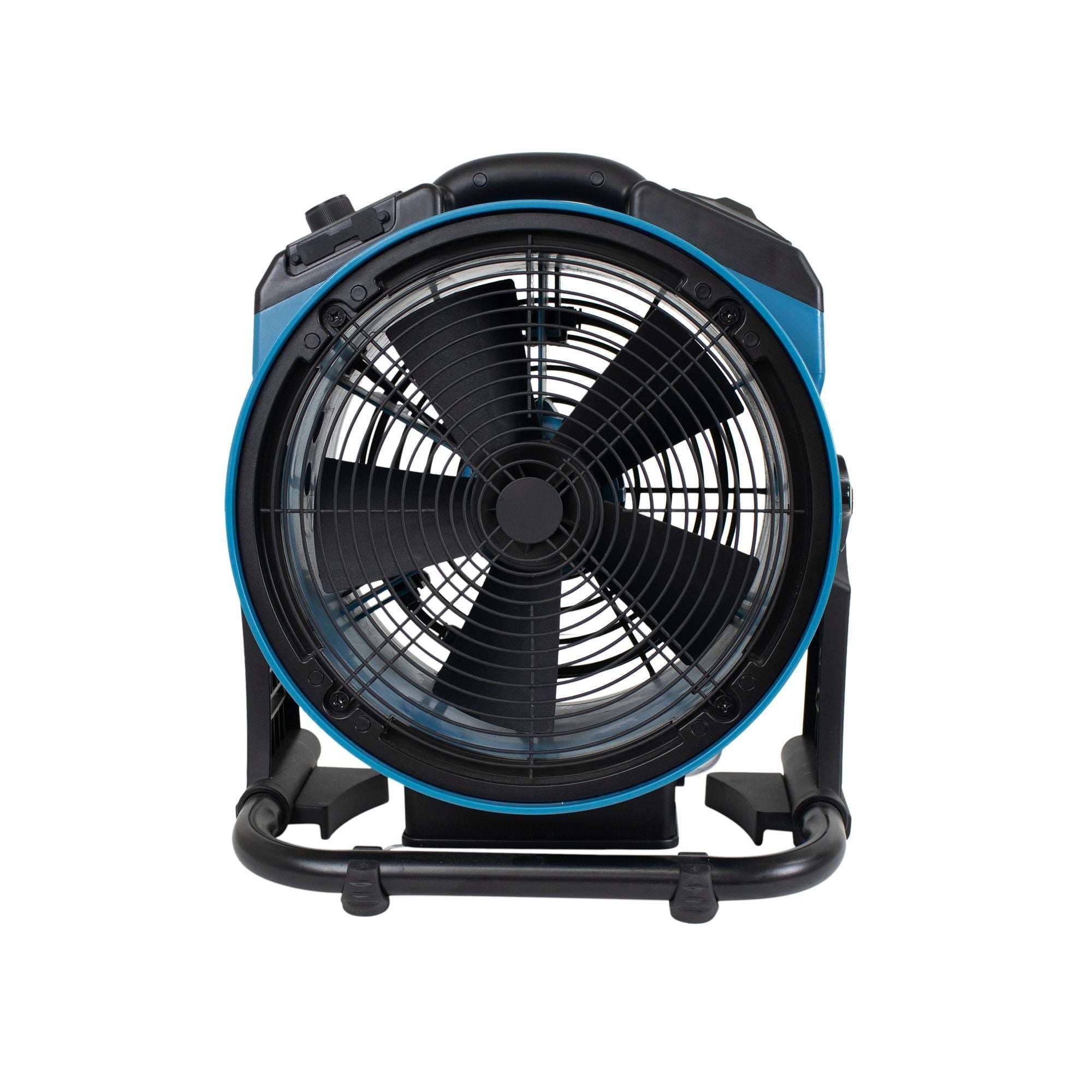 Dark Slate Gray XPOWER FM-65WB Portable Battery Operated Rechargeable Cordless Variable Speed Outdoor Cooling Misting Fan