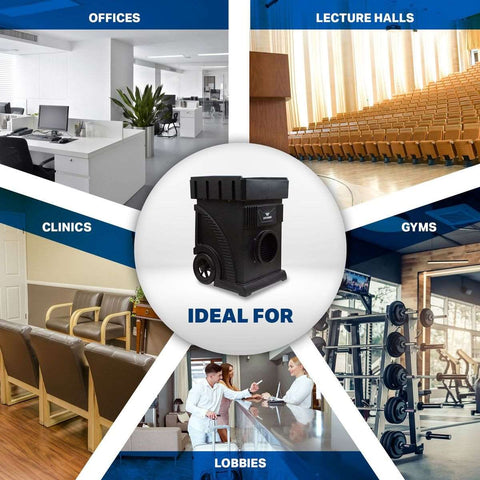 Light Gray XPOWER AP-1500D MEGA Commercial HEPA Filtration Air Purification System