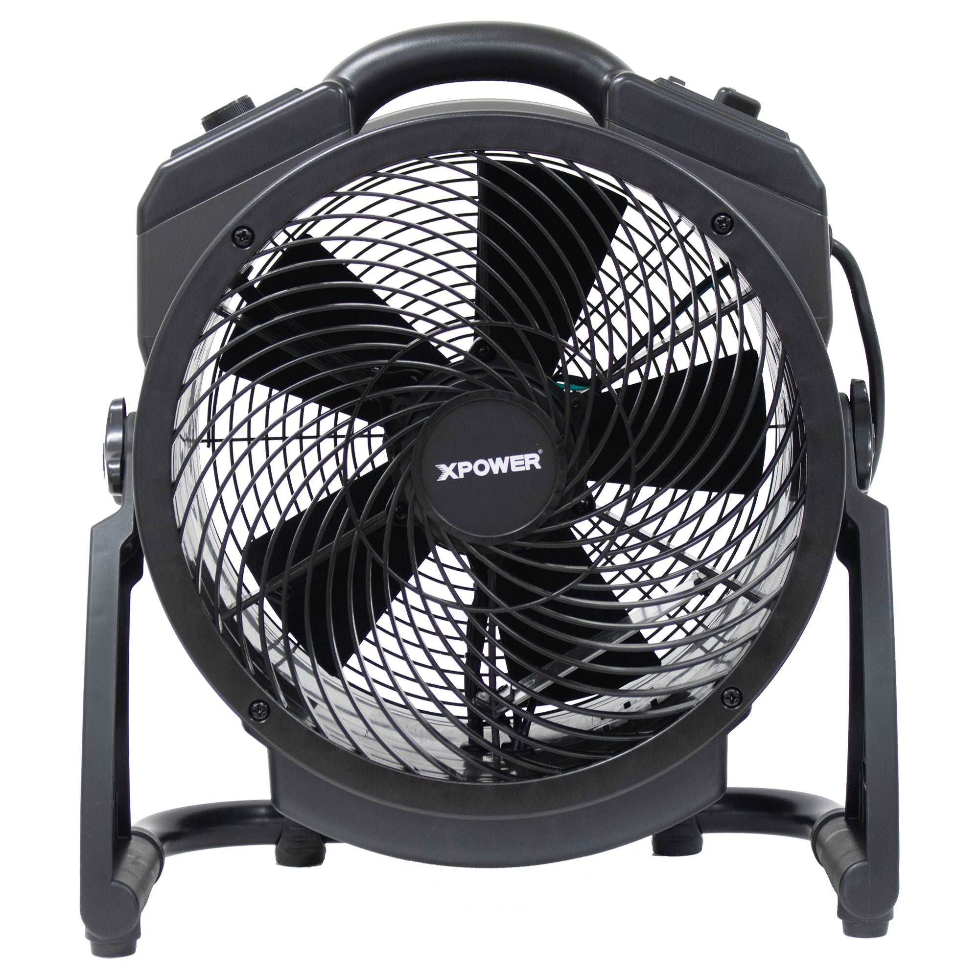 Dark Slate Gray XPOWER M-25B Cordless Rechargeable Variable Speed Sealed Brushless DC Motor Axial Air Mover with Ozone Generator