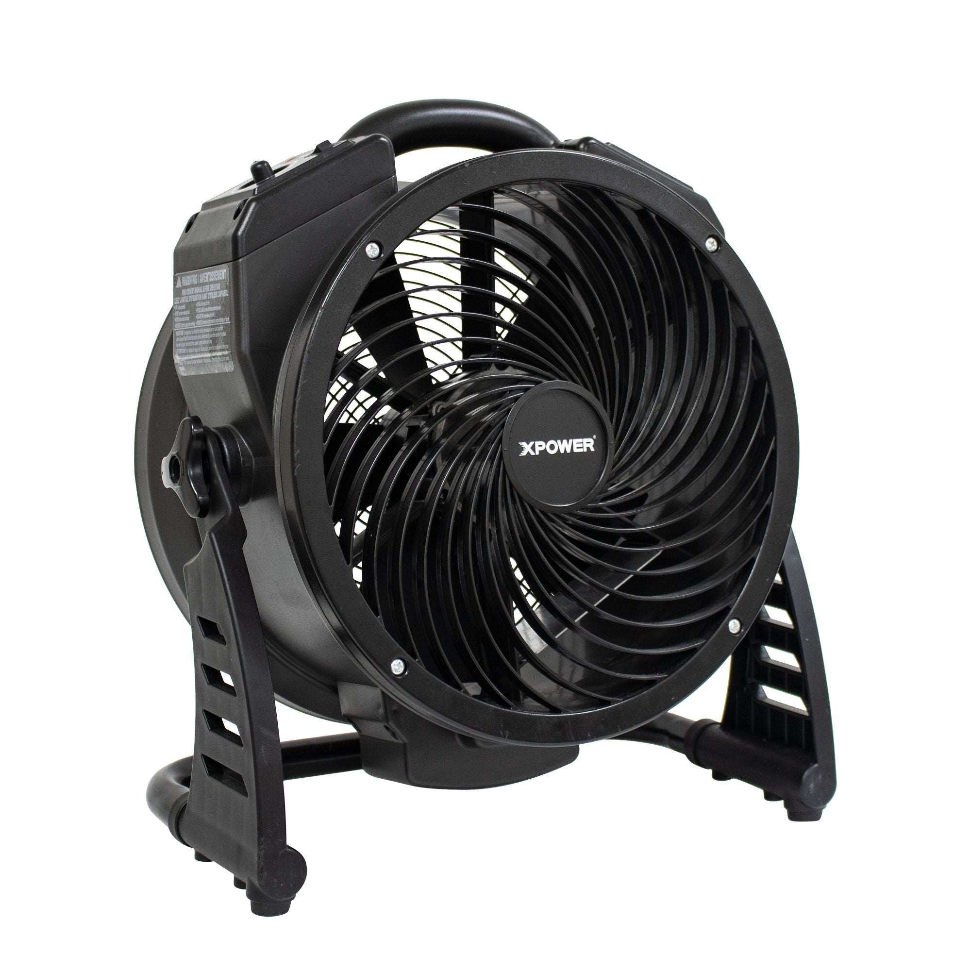 Dark Slate Gray XPOWER M-27 1450 CFM Variable Speed Brushless DC Motor Axial Air Mover with Ozone Generator