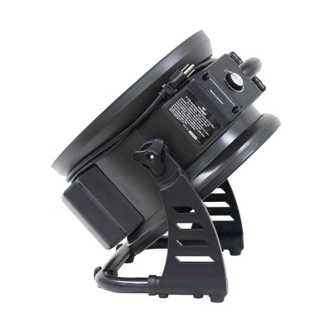 Dark Slate Gray XPOWER M-25B Cordless Rechargeable Variable Speed Sealed Brushless DC Motor Axial Air Mover with Ozone Generator