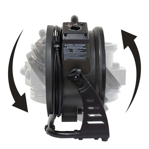 Dark Slate Gray XPOWER M-27 1450 CFM Variable Speed Brushless DC Motor Axial Air Mover with Ozone Generator