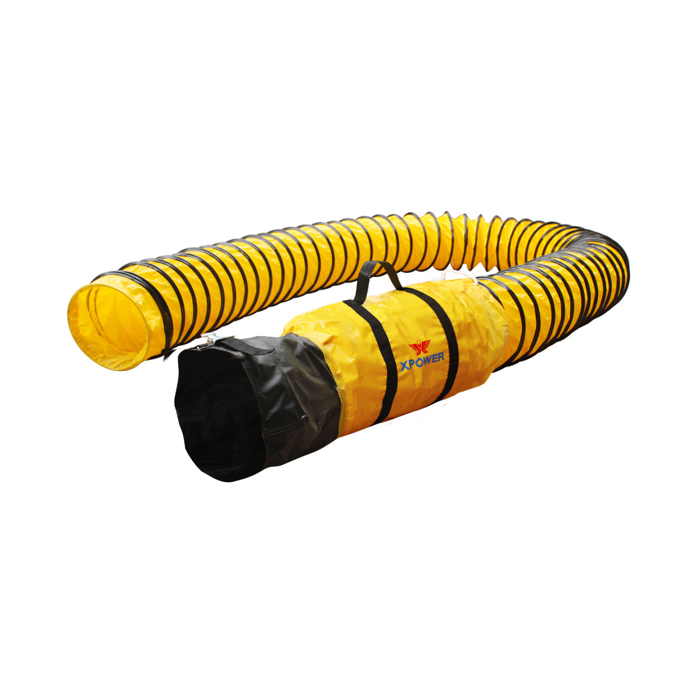 Goldenrod XPOWER 8DH25 Extra Flexible 8" Diameter 25 Ft Ventilation PVC Duct Hose