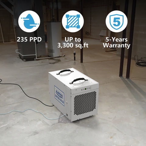 Dark Gray AlorAir Sentinel HDi120 Whole House Dehumidifier