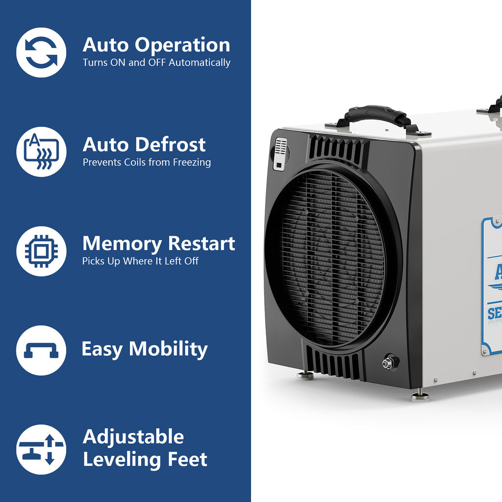 Dark Slate Blue AlorAir Sentinel HDi90 Duct-able Version Basement/Crawl Space Dehumidifier