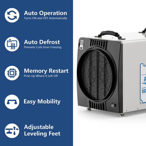 Dark Slate Blue AlorAir Sentinel HDi90 Duct-able Version Basement/Crawl Space Dehumidifier