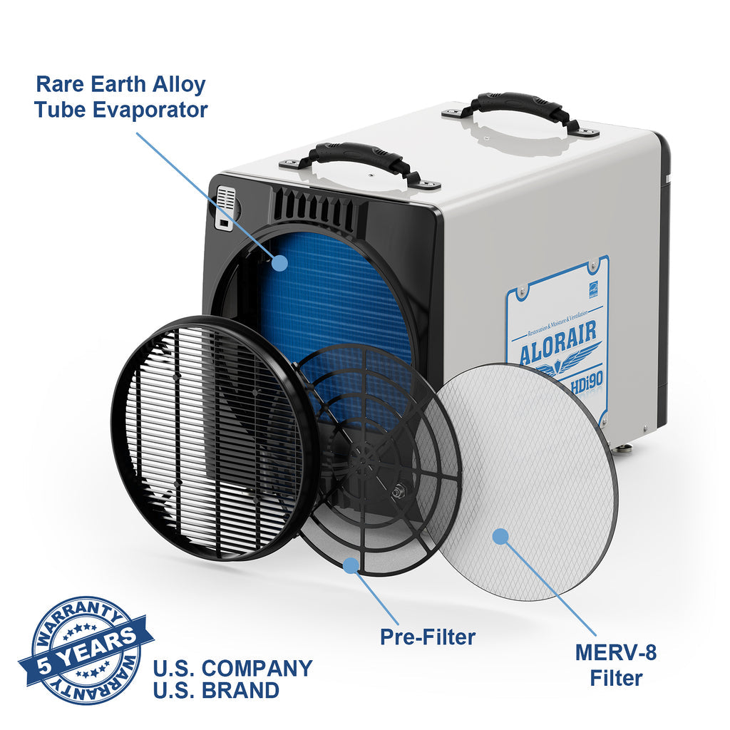 Dark Slate Gray AlorAir Sentinel HDi90 Duct-able Version Basement/Crawl Space Dehumidifier