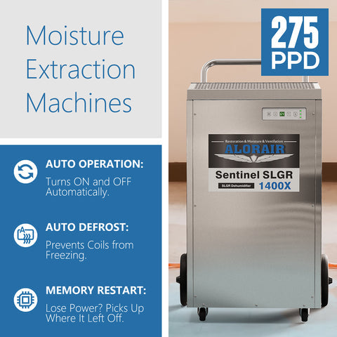 Gray Alorair Sentinel SLGR 1400X Commercial Dehumidifier