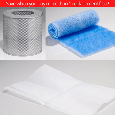 Airpura Replacement Filter Carbon filter C600-W + HepaBarrier 600-W + 600-W + Tarbarrier  prefilter 10pk Airpura Filter Bundles for WHOLEHOUSE System #627746008567