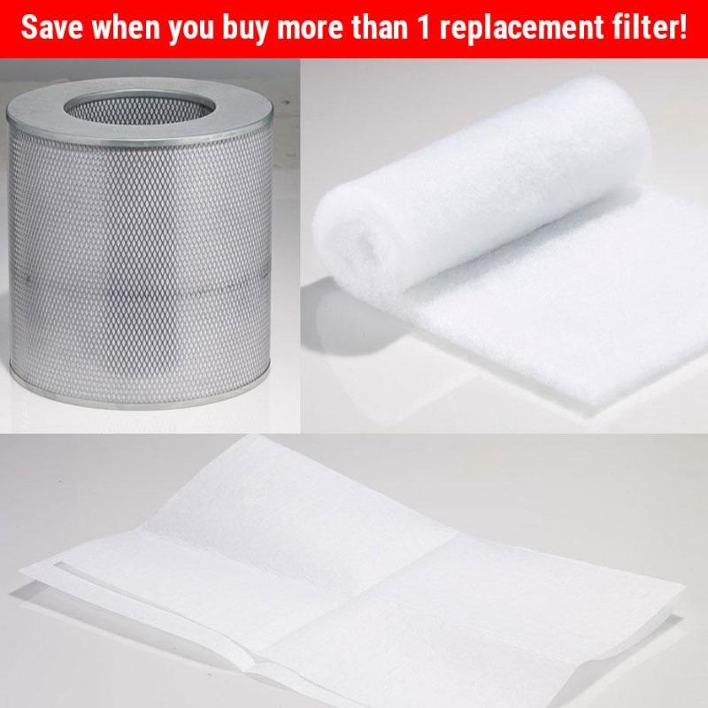 Airpura Replacement Filter Carbon filter C600DLX-W + HepaBarrier 600-W + 600-W prefilter 4pk Airpura Filter Bundles for WHOLEHOUSE System #627746008277