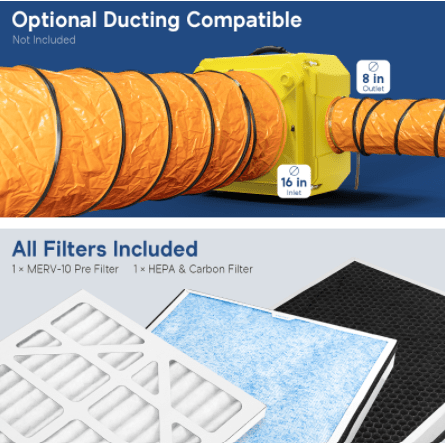 AlorAir Air Scrubber Alorair® Cleanshield HEPA 550 Air Scrubber