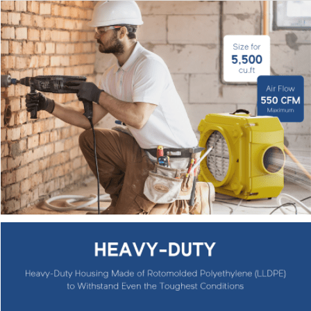 AlorAir Air Scrubber Alorair® Cleanshield HEPA 550 Air Scrubber