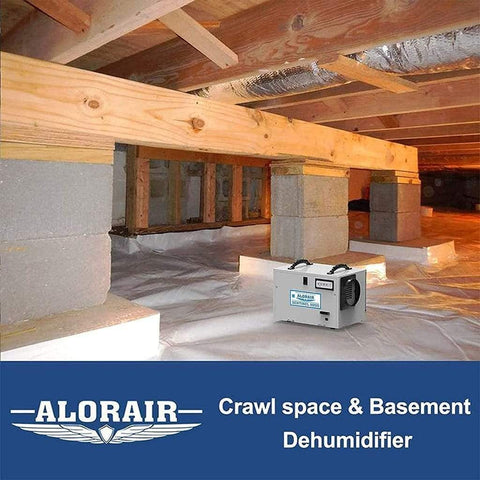 AlorAir Dehumidifier AlorAir Sentinel HD55 Basement & Crawl Space Energy Star Efficiency Dehumidifier 724-1002