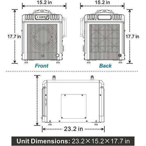 AlorAir Dehumidifier AlorAir® Sentinel HD90 Basement & Crawl Space Energy Star Efficiency Dehumidifier 8419221150463