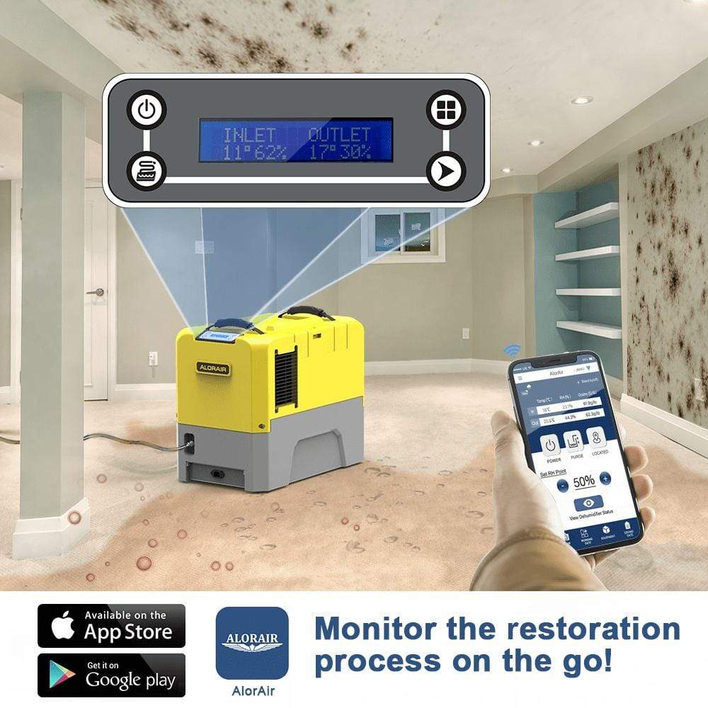 AlorAir Dehumidifier AlorAir® Storm LGR Extreme WIFI Control Commercial Restoration Dehumidifier (LGR Technology)