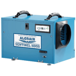 AlorAir Dehumidifier Blue AlorAir Sentinel HD55 Basement & Crawl Space Energy Star Efficiency Dehumidifier 724-1004