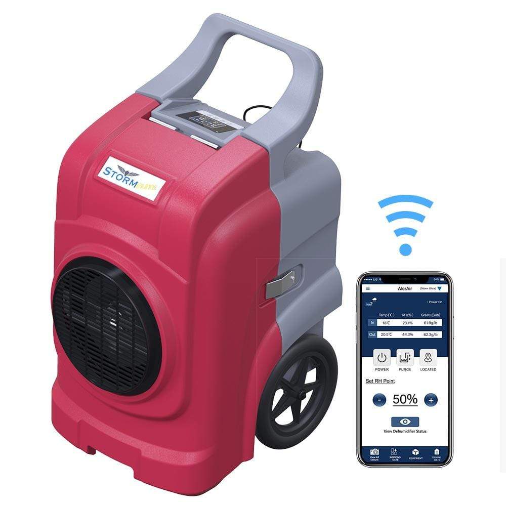 AlorAir Dehumidifier Red AlorAir® Storm Elite Commercial Restoration Dehumidifier 747045158098