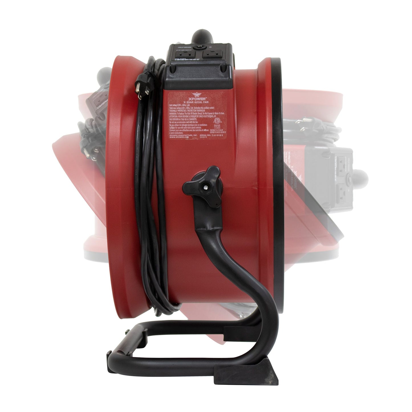 Sienna XPOWER X 1/4 HP 2100 CFM Variable Speed Sealed Motor Industrial Axial Air Mover
