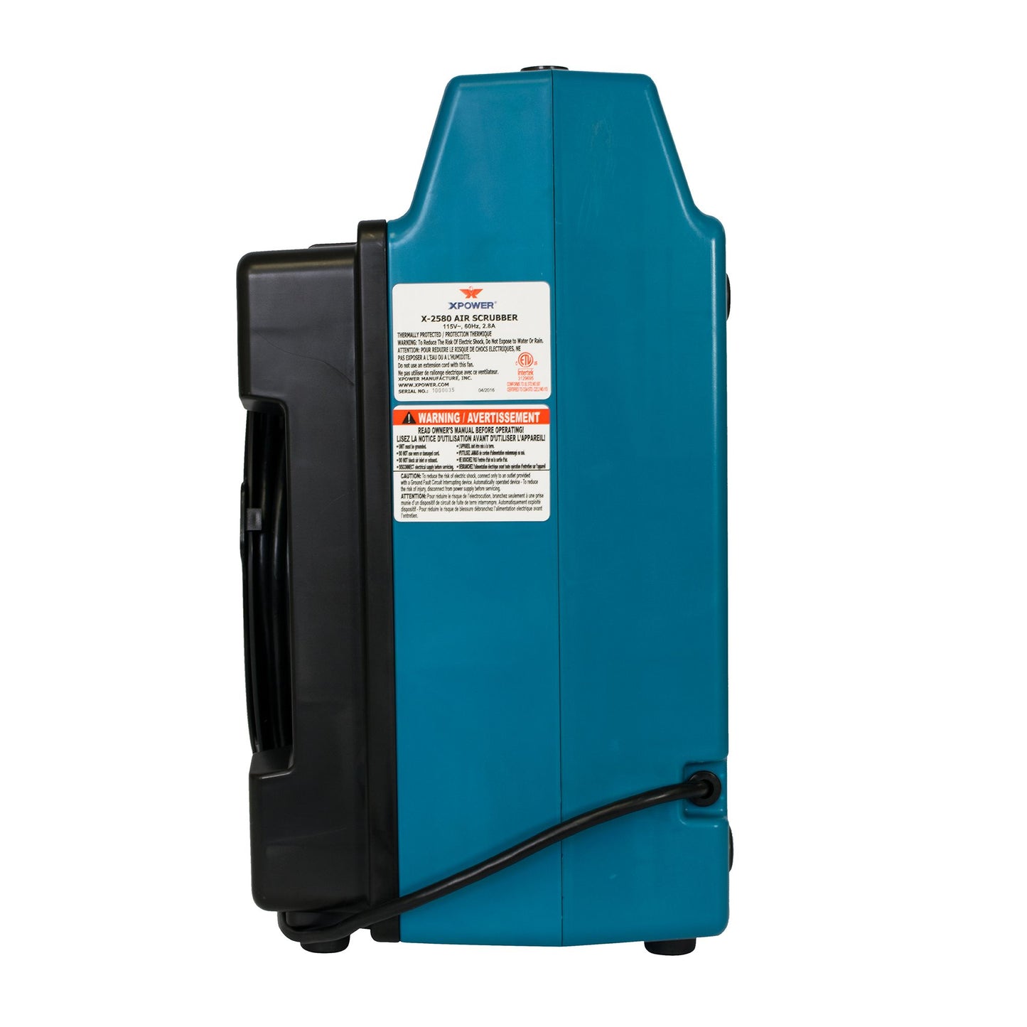 Dark Cyan XPOWER X-2580 Commercial 4 Stage Filtration HEPA Purifier System
