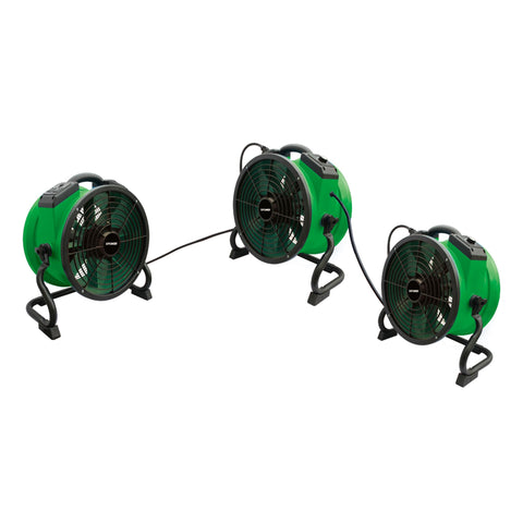 Dark Slate Gray XPOWER 1/4 HP 1720 CFM Variable Speed Sealed Motor Industrial Axial Air Mover