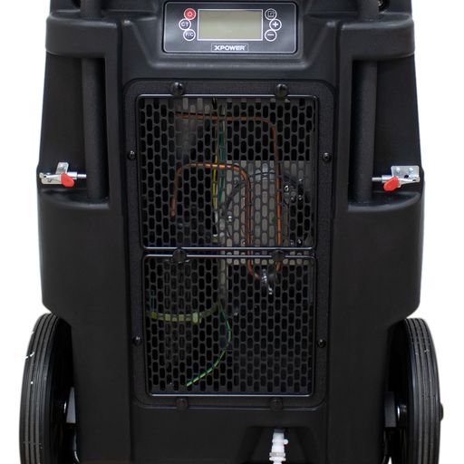 Black XPOWER XD-165L 165-Pint LGR Commercial Dehumidifier with Automatic Purge Pump