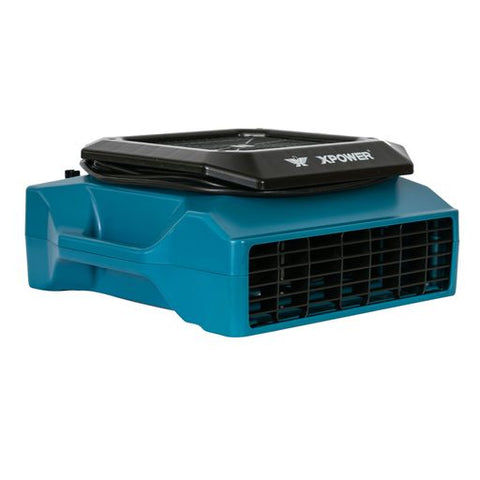 Dark Cyan XPOWER XL-730A 1/3 HP 1150 CFM 5 Speed Sealed Motor Low Profile Air Mover