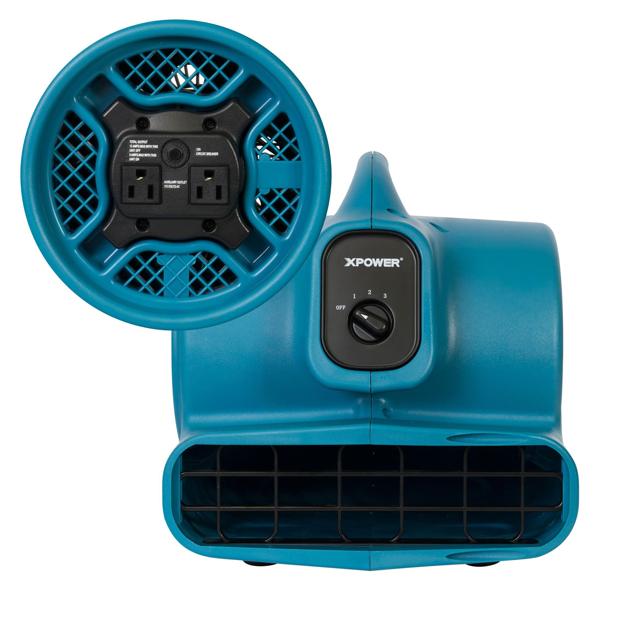 Dark Cyan XPOWER X-400A 1/4 HP 1600 CFM 3 Speed Air Mover