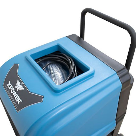Cadet Blue XPOWER XD-165L 165-Pint LGR Commercial Dehumidifier with Automatic Purge Pump
