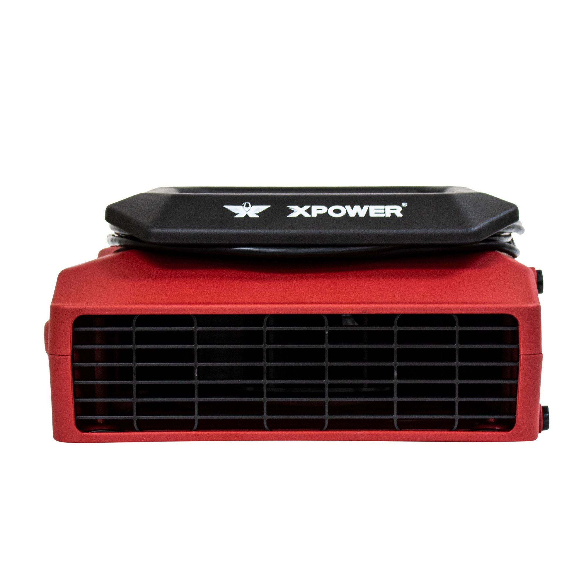 Black XPOWER PL-700A 1/3 HP 1050 CFM 3 Speed Low Profile Air Mover