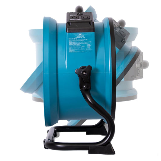 Steel Blue XPOWER X 1/4 HP 2100 CFM Variable Speed Sealed Motor Industrial Axial Air Mover