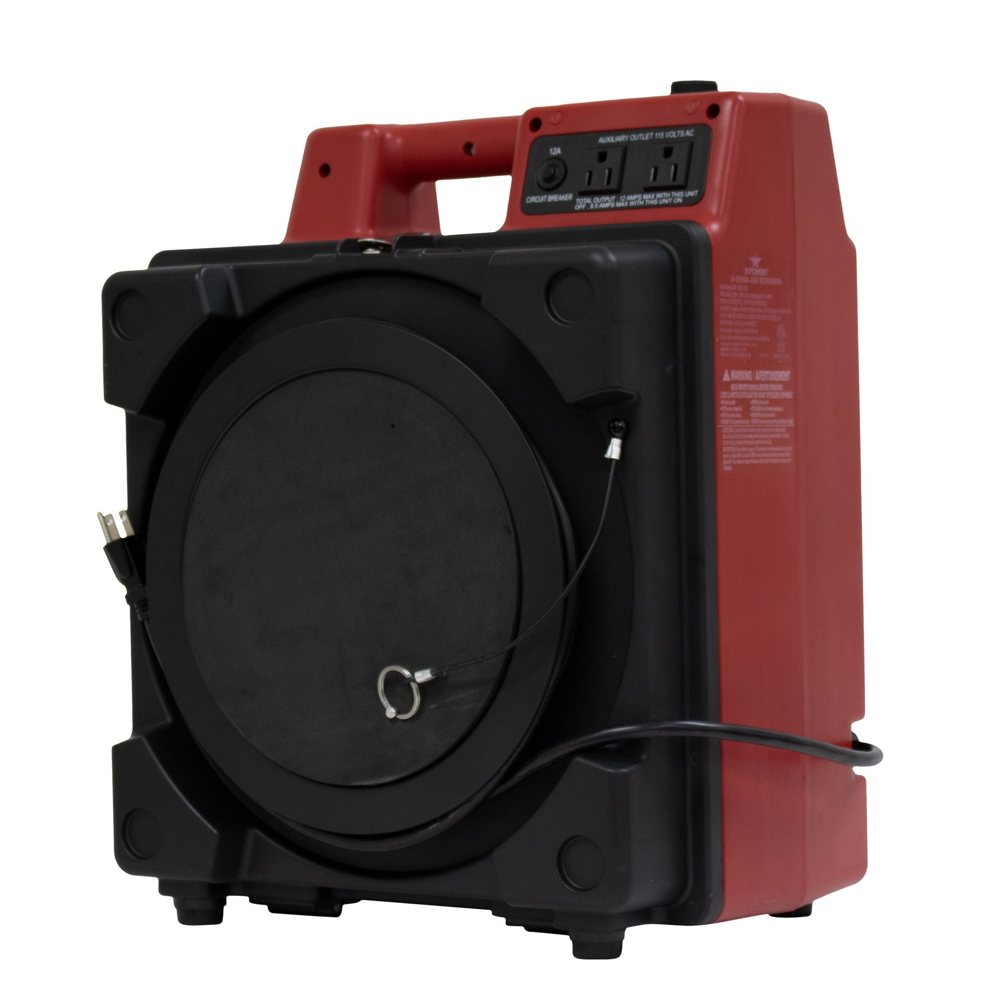 Black XPOWER X-2480A Commercial 3 Stage Filtration HEPA Purifier System