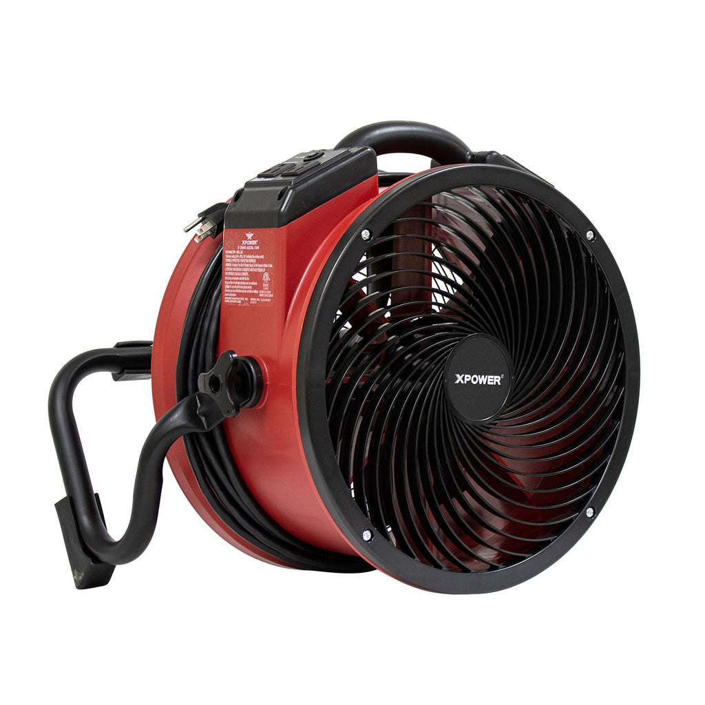 Black XPOWER X 1/4 HP 2100 CFM Variable Speed Sealed Motor Industrial Axial Air Mover