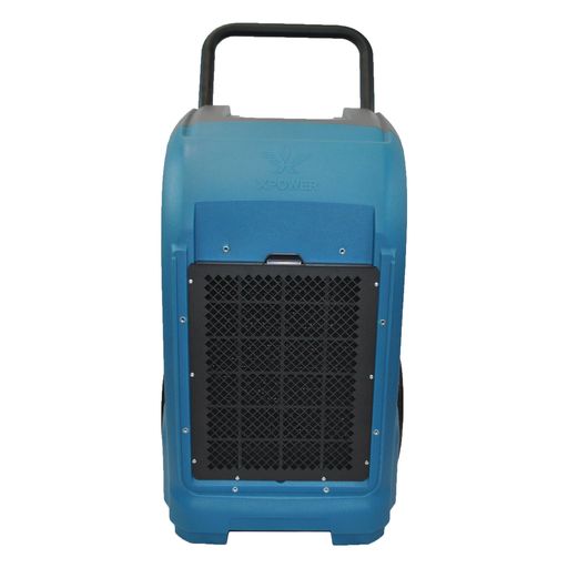 Steel Blue XPOWER XD-125 125-Pint Commercial Dehumidifier with Automatic Purge Pump and Drainage Hose