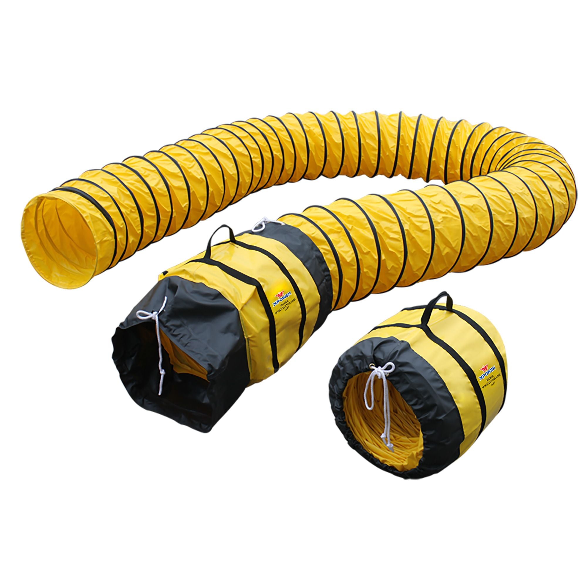 Goldenrod XPOWER 16DH15 Extra Flexible 16" Diameter 15 Feet Ventilation PVC Duct Hose