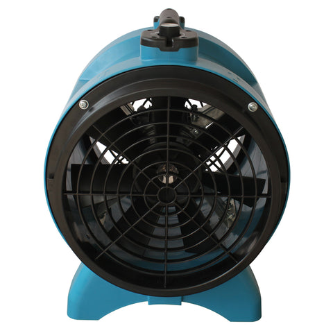 Black XPOWER X-12 Variable Speed 12" Diameter Industrial Confined Space Ventilator Fan